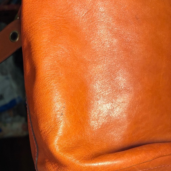 Coach 11422 dark Orange Leather Shoulder Bag - Picture 3 of 16